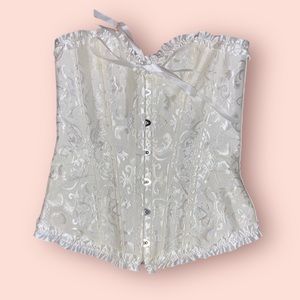 White Ruffled Corset